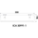 ICA 30991-1 Üvegpolc – ARIEL Fürdőszobai Kiegészítő - Image 2