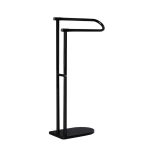 ICA 3445B – U-alakú álló törölközőtartó, matt fekete