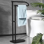 ICA 3445B – U-alakú álló törölközőtartó, matt fekete - Image 2