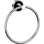 ICA 3460B – Fali törölközőgyűrű króm-fekete kivitelben