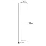 Fürdőszobai PVC Oszlopszekrény – ICP 3530 - Image 2