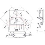ICC 3939/4040-2 gyantamosdó – 40 × 40 cm, szekrényre szerelhető, fényes fehér - Image 2