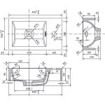 ICC 4530 NEW 2/2 – Fényes fehér műgyanta mosdó bútorra szerelhető kivitelben - Image 2