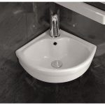 Washbasin ICC 4545 – Sarokba szerelhető porcelán kézmosó
