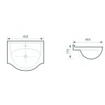 Porcelán kézmosó – ICC4591 - Image 2