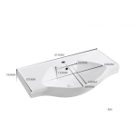 Porcelán mosdó – ICC 4780 - Image 2