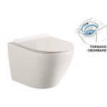 Wall-hung Toilet ICC 4937 TORNADO – Fali WC Tornado öblítéssel, ülőkével