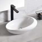 WASHBASIN ICB 493W – Fehér porcelán mosdókagyló fürdőszobai bútorra vagy pultra szerelhető kivitelben