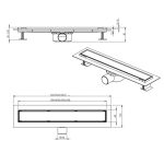 Siphon ICD 50026B – 50 cm-es mágneses Dry & Wet lineáris padlószifon - Image 3