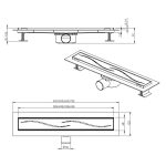 Siphon ICD 50027-70B NEW GENERATION – Mágneses Dry & Wet lineáris padlószifon - Image 3