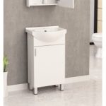 Stílusos álló fürdőszobai szekrény porcelán mosdóval – ICP 5035