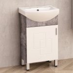 Álló fürdőszobai szekrény kerámia mosdóval (UK 5091) ICP 5086-2