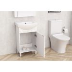 Fürdőszobai szekrény ICP 5091NEW – Álló szekrény porcelán mosdóval - Image 3