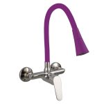 LINNI PURPLE MATT ICF 5108152P 7789 – Fali konyhai csaptelep lila szilikon kifolyóval