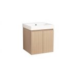 Fürdőszobai PVC szekrény AMO‑50 (5157‑50) + porcelán mosdó 8050 (5953W‑51 cm)