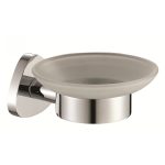 ICA 5359 BLISTER üveg szappantartó – krómozott tartóval, falra szerelhető