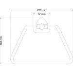 ICA 5360 BLISTER törölközőtartó gyűrű – krómozott, fali rögzítésű - Image 2
