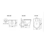 Floor Toilet ICC 5437 TORNADO – Álló WC csésze Tornado öblítéssel - Image 4