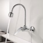 LINNI ICF 5452152 M7313 – Egykaros fali konyhai csaptelep, 2 funkciós kifolyóval