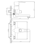 RUNDE ICF 5606320C M7215 – Fali csaptelep fürdőszobába - Image 2