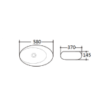 WASHBASIN ICB 589 – Pultra helyezhető porcelán mosdókagyló - Image 2