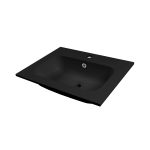 ICC 5955MB – Matt fekete műgyanta mosdó (60 cm)