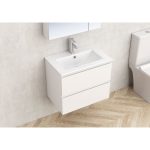 Falra szerelhető fürdőszobabútor ICP 6038‑50 „Monza” + 8860 porcelán mosdó