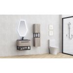 Falra szerelhető fürdőszobabútor ICP 6050‑020 „Kalitea” + 5953B‑2 porcelán mosdó - Image 2