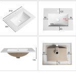 Porcelán mosdó – Washbasin ICC 6066 / 4661 - Image 2