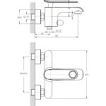 KALIA Egykaros Kád- és Zuhanycsaptelep – Fehér, Zuhanyszett nélkül ICF 611701W - Image 2