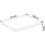 Kompakt PVC fürdőszobai pultlap – ICP 6146-2, PS083 fa hatású színben - Image 2