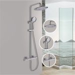 ICT 6221 Solange termosztatikus zuhanyszett – matt fekete - Image 3