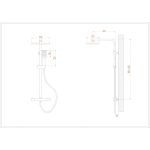 ICT 6222 CLEMENCE termosztatikus zuhanyszett – krómozott kivitelben - Image 5