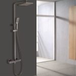 ICT 6222GG CLEMENCE termosztatikus zuhanyszett – gun gray kivitel - Image 2