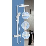 ICT 6222W DAISY termosztatikus zuhanyszett – matt fehér kivitel - Image 2