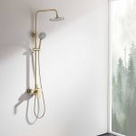 Trento ICF 6237 BRUSH GOLD zuhanyszett – elegáns, szálcsiszolt arany kivitelben - Image 2