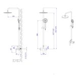 Verona ICF 6237 BRUSH ROSE GOLD zuhanyszett – elegáns, rozéarany kivitelben - Image 3