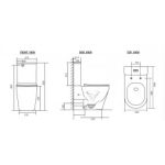 WC Set ICC 6327P TORNADO – Két részes porcelán WC szett Tornado öblítéssel - Image 5