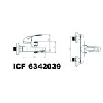 SOFIA ICF 6342039-1 egykaros kád- és zuhanycsaptelep szett – krómozott kivitel, kézizuhannyal - Image 3