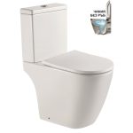 WC Set КАРАРА ICC 6375P – Két elemes porcelán WC szett Tornado öblítéssel