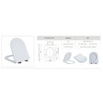 WC Set КАРАРА ICC 6375P – Két elemes porcelán WC szett Tornado öblítéssel - Image 3