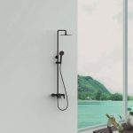 ICT 6394B – Matt fekete esőztető zuhanyszett csapteleppel - Image 2