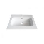 Resin washbasin ICC 6451/2 – Fénytükör fehér gyanta mosdókagyló bútorra szerelhető kivitelben
