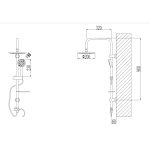 ICT BG ELINOR CHROME – 3 az 1-ben prémium zuhanyszett - Image 2