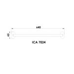 ICA 7024 Krómozott üvegpolc – ARGO fürdőszobai kiegészítő - Image 2