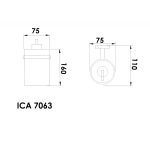 ICA 7063 – Fali szappanadagoló (folyékony szappanhoz) - Image 2
