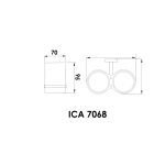 ICA 7068 – Dupla pohártartó (fogkefetartó) - Image 2