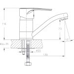 Runde 7531320 - 15 álló mosdócsaptelep - Image 2