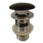 Siphon IC CC75OF MB – Pop-up mosdószifon túlfolyóval, matt fekete színben