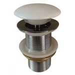 Siphon IC CC76WO MW – Pop-up mosdószifon matt fehér fedéllel, túlfolyó nélkül